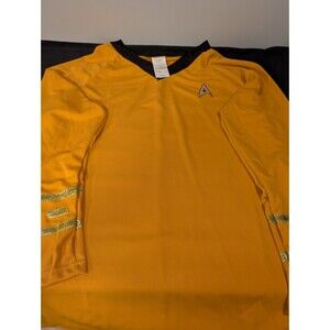Star Trek TOS Command Uniform Shirt Gold Kirk Cosplay Rubie’s XL